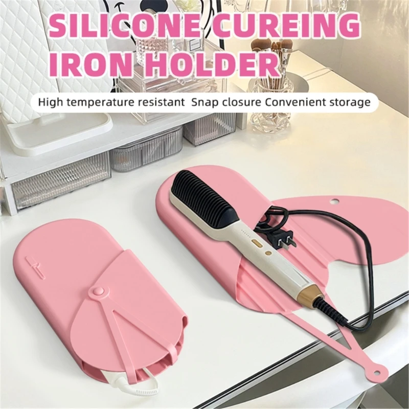 Professional Silicone Heat Resistant Mat for Hair Straightener Curling