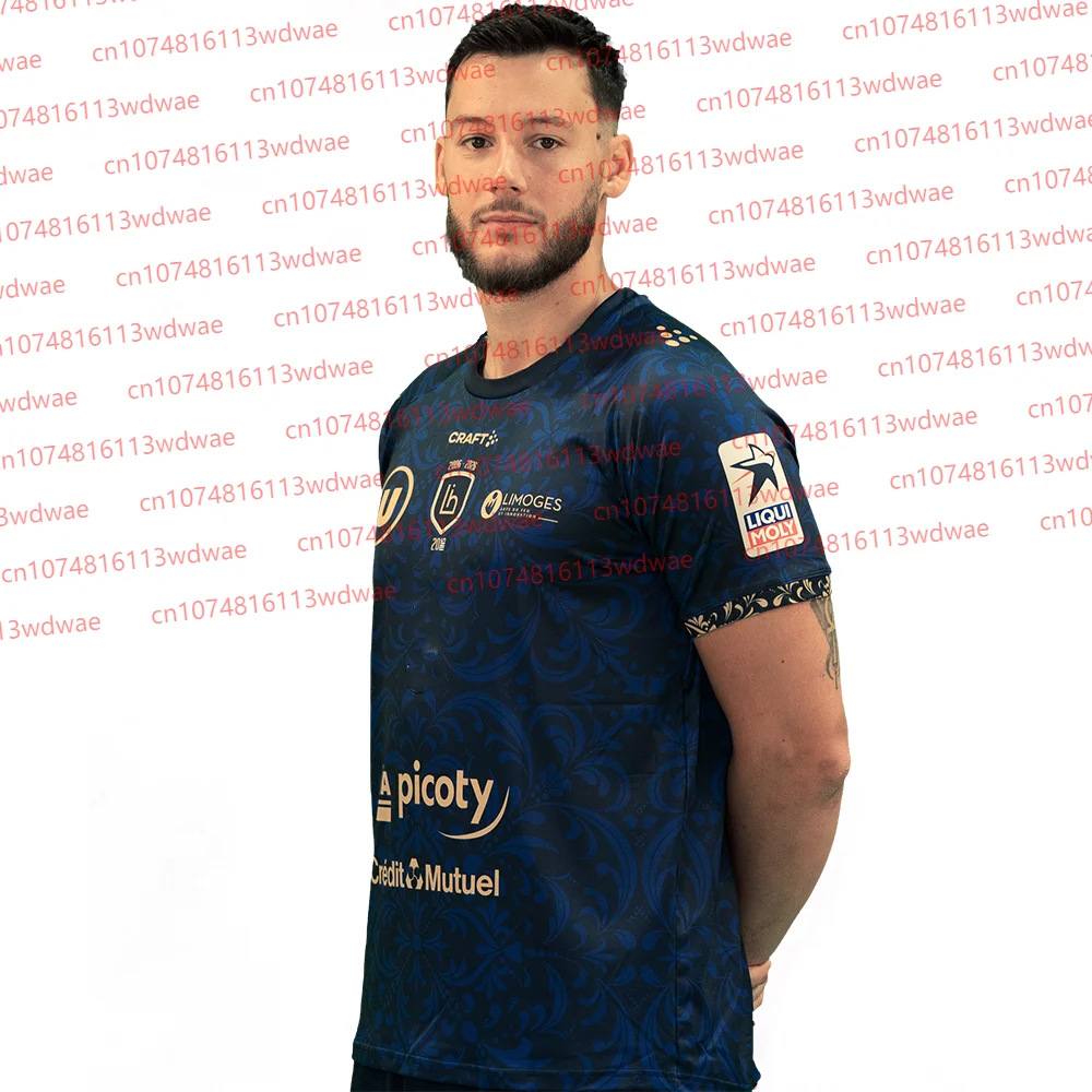 Camiseta para hombre 2026 Francia Limoges camiseta de balonmano ropa deportiva para niños jóvenes uniforme de entrenamiento balonmano Kit de camiseta de balonmano transpirable