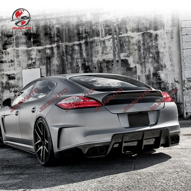 Suitable For Panamera 970 Facelift VOR Style Carbon Rear Spoiler Wing For 2009-2013 Panamera 4S Turbo Trunk Wing Refit