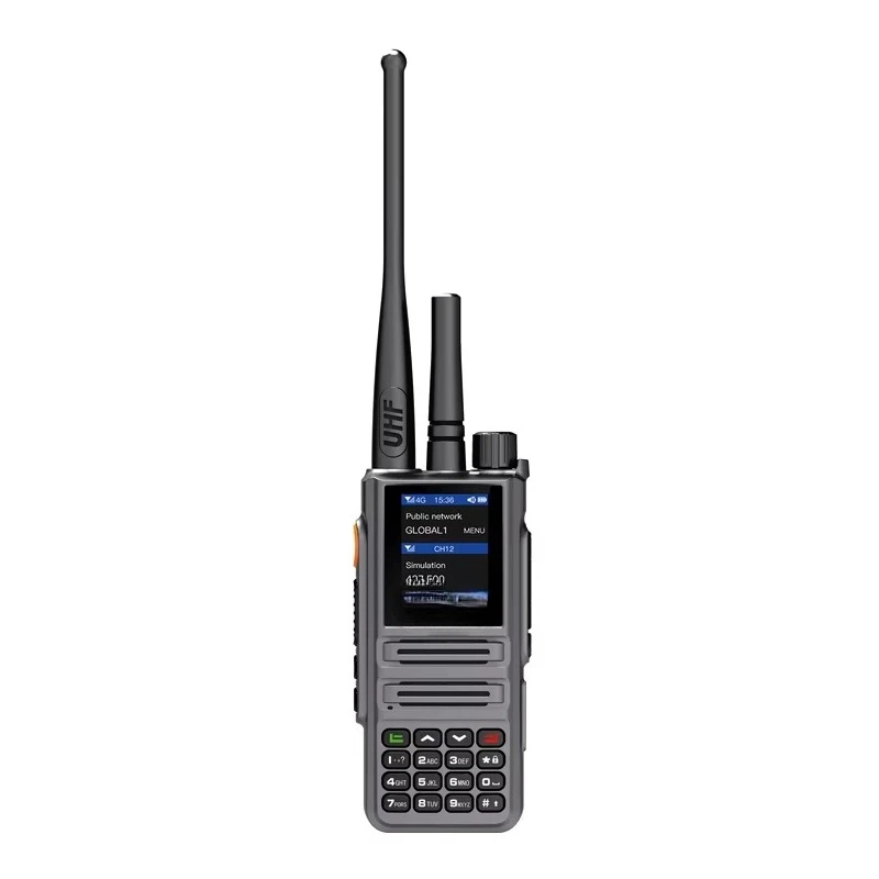 Professional Dual Mode UHF 4G POC Walkie-Talkie 5000km Range Security Intercom 10W Output Power