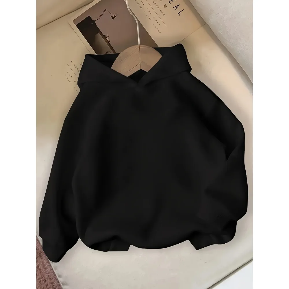 Bowknot Cherry Print Children's Hooded Sweater Girls Gentle and Fresh Long-sleeved Pullover