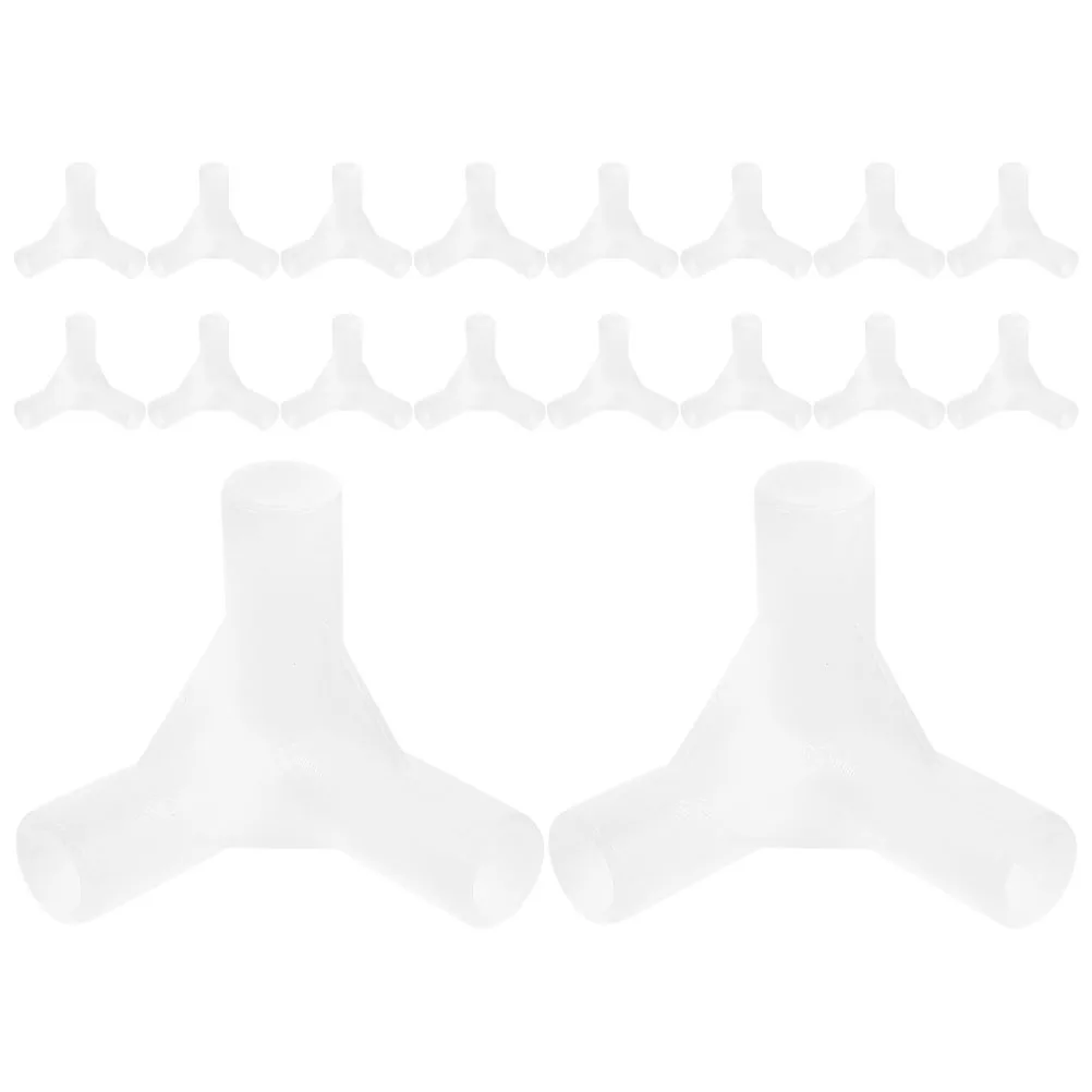 

25 Pcs Outdoor Tent Accessories Canopy Parts Plastic Pole Repair Camping Connectors Frame Lightweight Portable Stable Durable