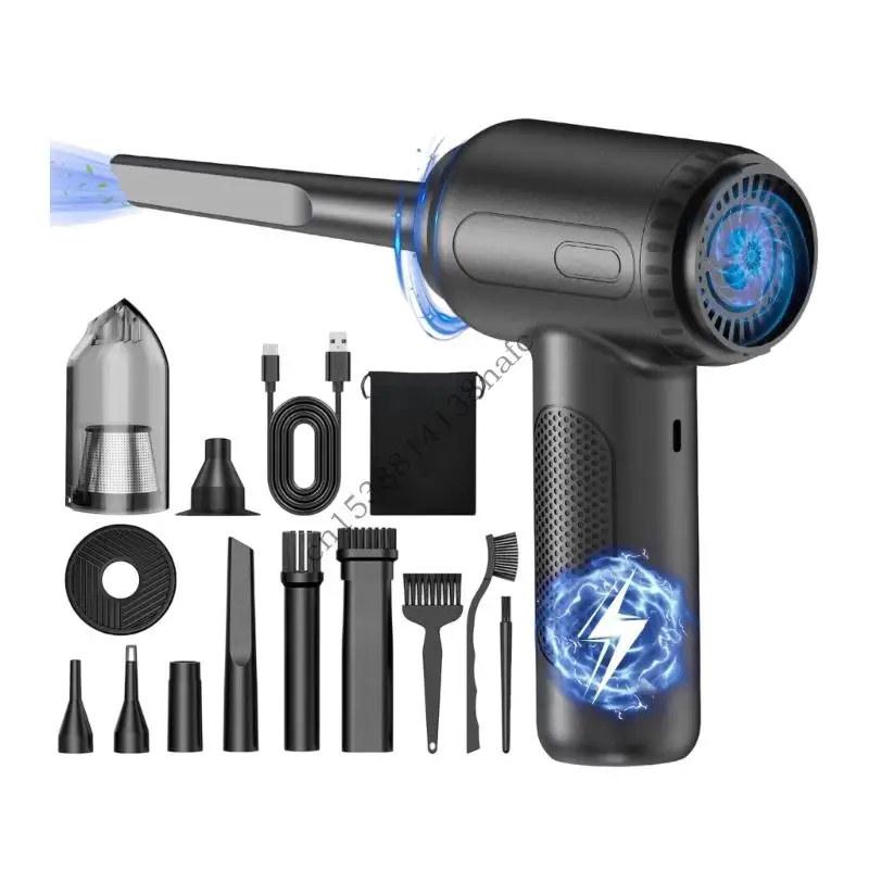 

594F Мощный беспроводной очиститель воздуходувки со светодиодной подсветкой для очистки различных поверхностей Перезаряжаемая