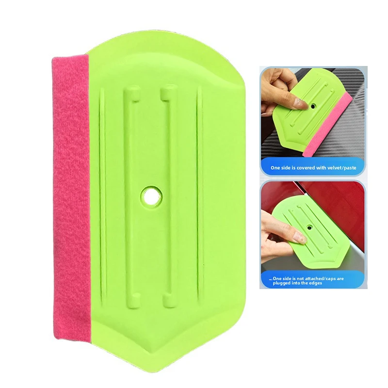 

TOFAR Polygonal Vinyl Felt Squeegee Car Wrap Edge Trimming Scraper Window Tint Applicator Irregular Wallpaper Smoothing Tool