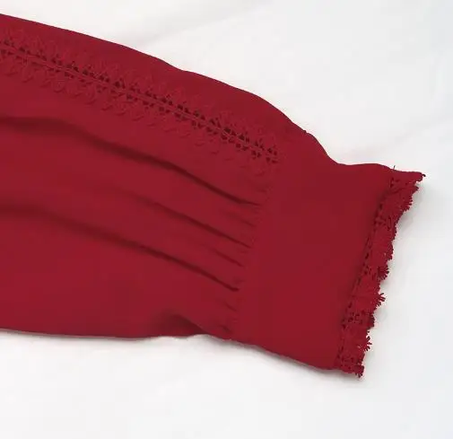 Pull haut 2025 automne hiver printemps nouveau Style de mode automne vêtements pour femmes décontracté à manches longues chemise rouge