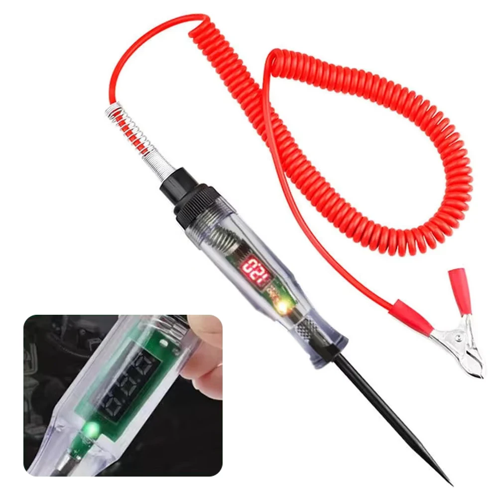 3-120V Car Truck Voltage Circuit Tester Auto Tools Car Diagnostic Probe Test Pen Light Bulb Electric Measuring Pen Tools