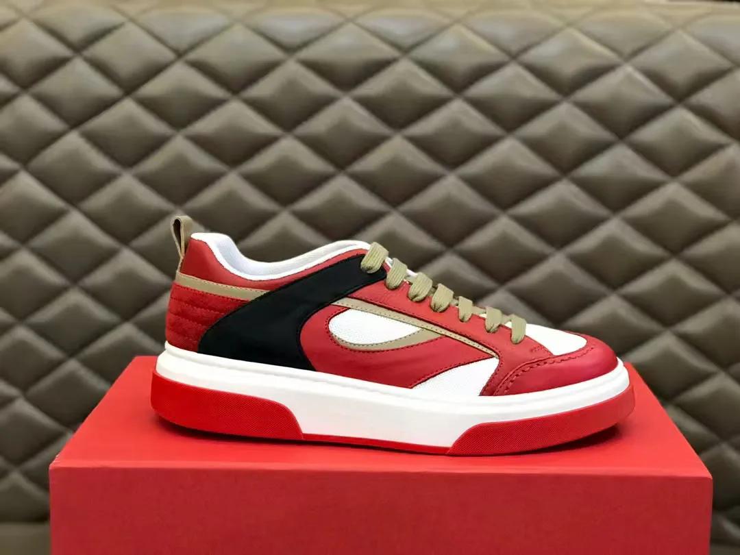 

Handcrafed Casual Sneakers Man Platform Leather Canvas Sports Running Shoes Zip Upper Trainers Breathable Men Footwear Man Shoes