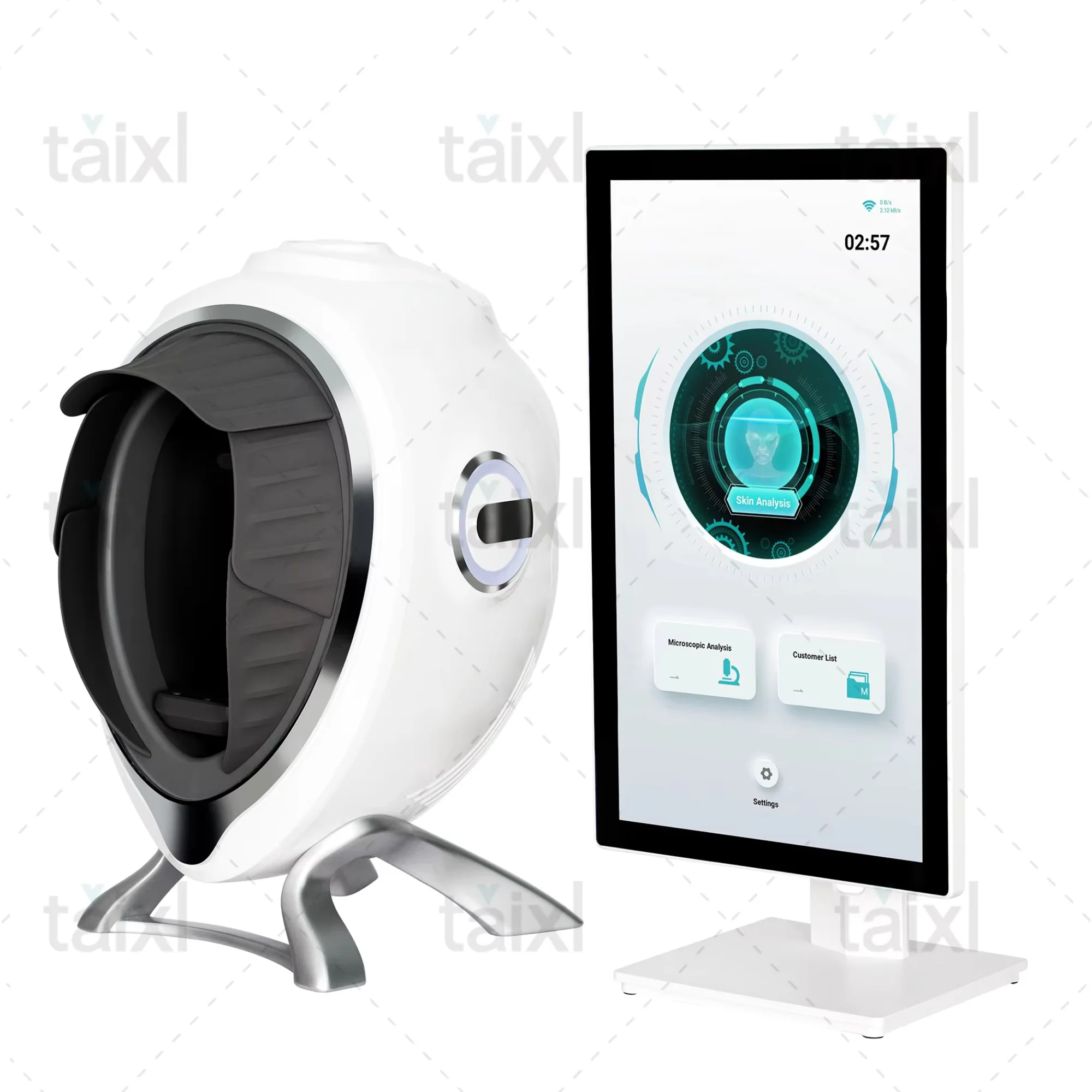 Aisia 3D Ai محلل بشرة الوجه يكتشف مشاكل الجلد تشخيص التحليل المهني صالون تجميل المعدات المهنية #6