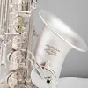 Neue Ankunft Alto Eb Tune Saxophon Messing Versilbert Sax E Flache Musikinstrument Mit Nylon Fall Mundstück 5