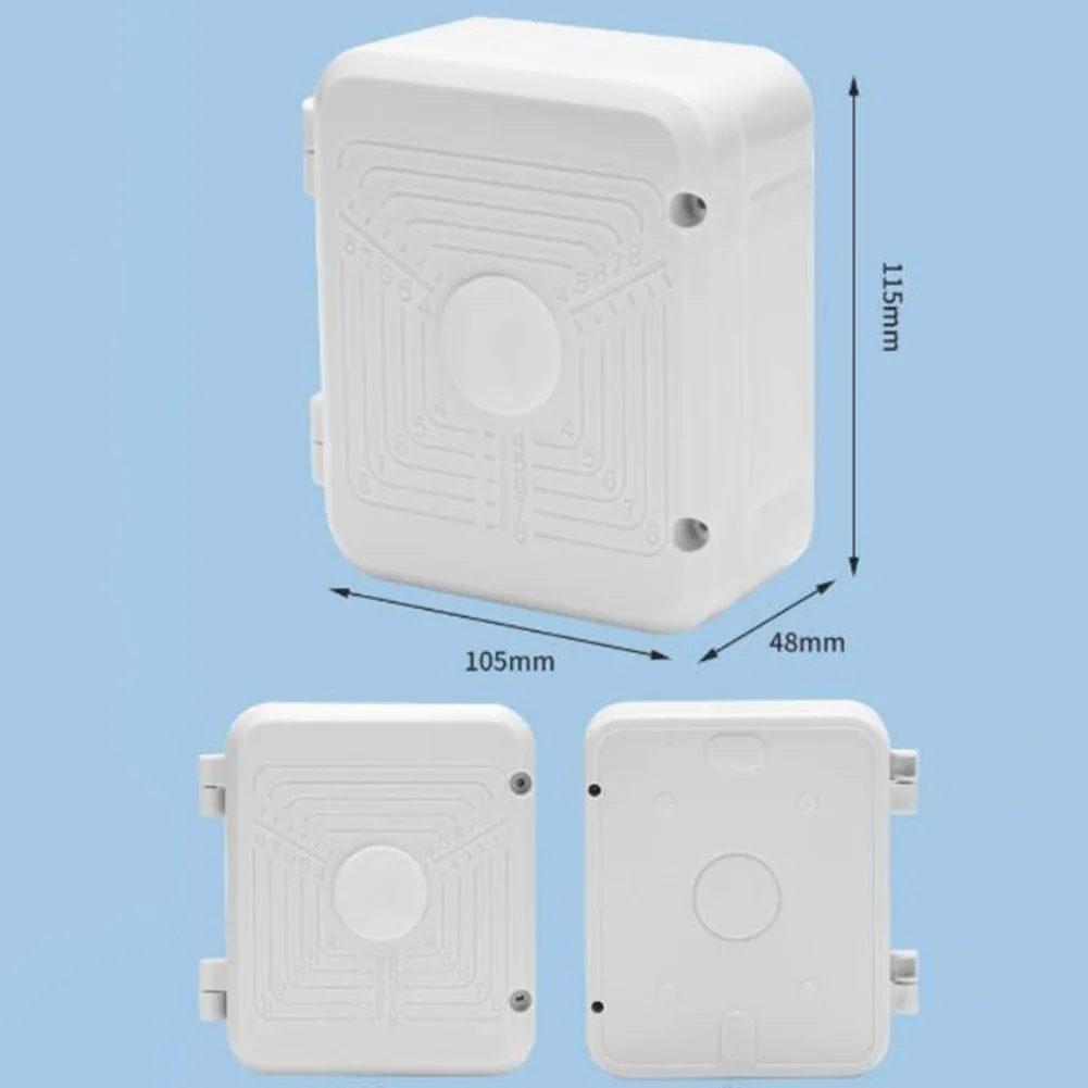 Waterproof Junction Box For CCTV Camera Video Wire Box Power Supply Cable Box Outdoor Electronic Camera Protection Box White