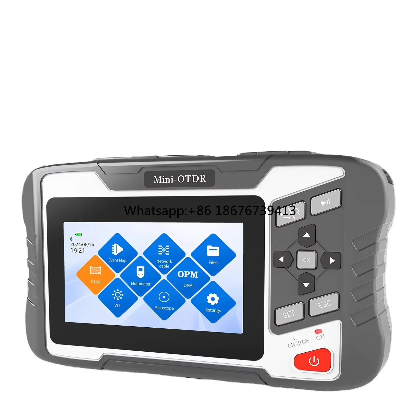 Factory Price Optical Time Domain Reflectometer OTDR Live Test 1310/1550/1610/1625/1650nm Light Source RJ45 OPM VFL NK4300 4G SM