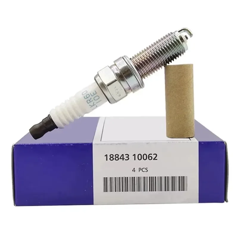 4/6PCS 18843-10062 LKR6D10E Normal Spark Plug For Hyundai Kia Rio Accent Morning Picanto 1884610062 LKR6D-10E 96569 18843 10062