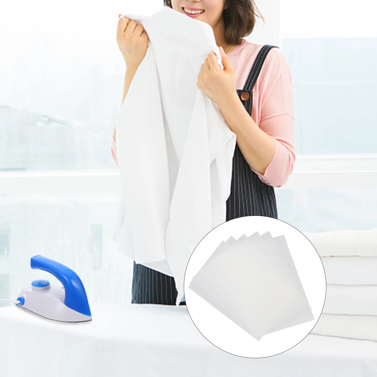 

20 Sheets Fusible Hemming Tape Iron on Double Sided Adhesive Interlining Tape for Clothing Sewing Free Hemming Laundry Wash