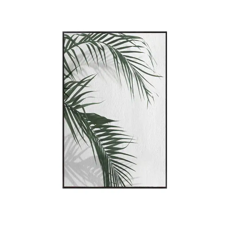 

Nordic, green plants, decoration, murals, modern, simple, living room, porch, fresh, plantain leaves