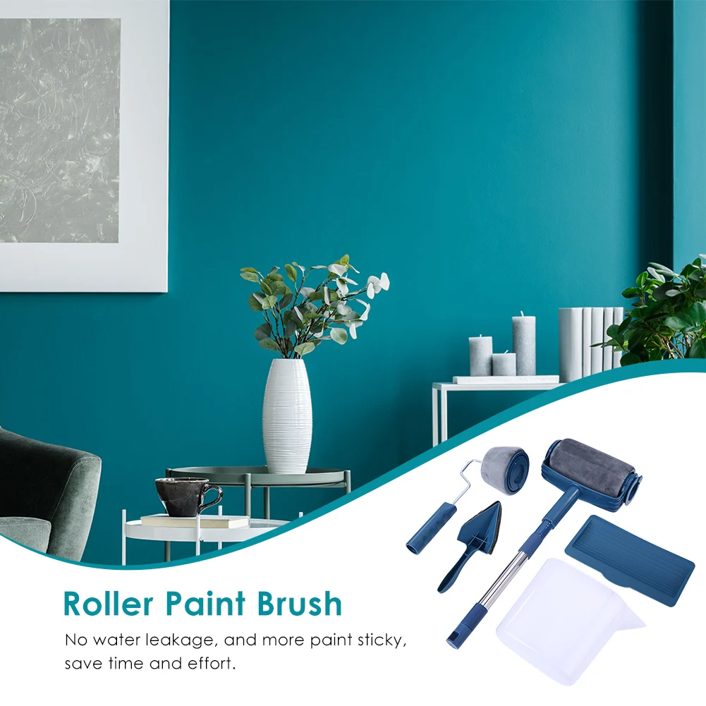 6/7pcs Roller Corner Brushes Set High-quality Simplicity Multifunctional Household Use Wall Decorative