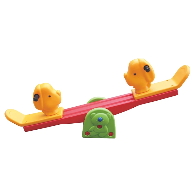 Attractive Blow Molded Small Animal Plastic Balance Seesaw Toy Indoor Kids Playground Equipment Seesawpromote sales