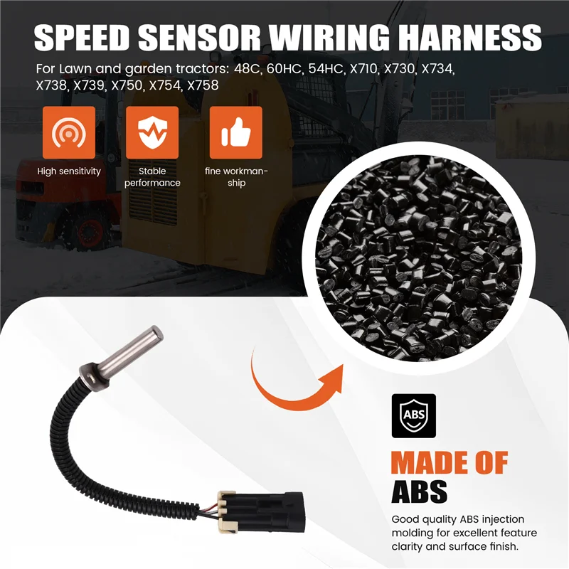

A80X-728086-02 Speed Sensor Wire Harness Sensor Replacement For John Deere Yanmar Kawasaki Honeywell Polaris 72808602