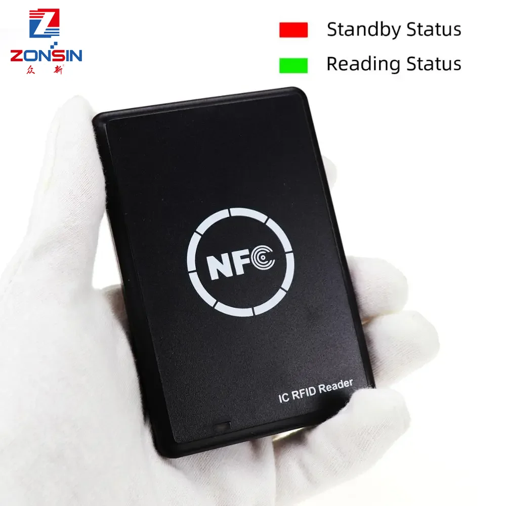 RFID 카드 리더기 복사기 복사기 열쇠 고리, NFC 스마트 카드 리더 라이터, 13.56MHz 암호화 프로그래머, uid keyfobs