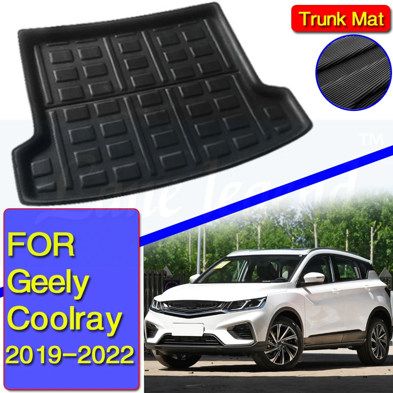 For Geely Coolray 2019 2020 2021 2022 Car Boot Mat Rear Trunk Liner Cargo Floor Carpet Tray Protector Accessories Mats