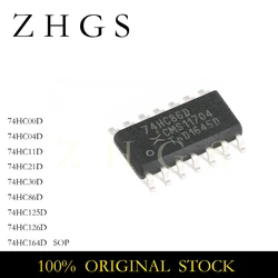10Pcs New Original 74HC86D 74HC00D 74HC04D 74HC11D 74HC21D 74HC125D 74HC126D 74HC164D 74HC30D 74HC SOP-14 IC Chip Stock Wholsale
