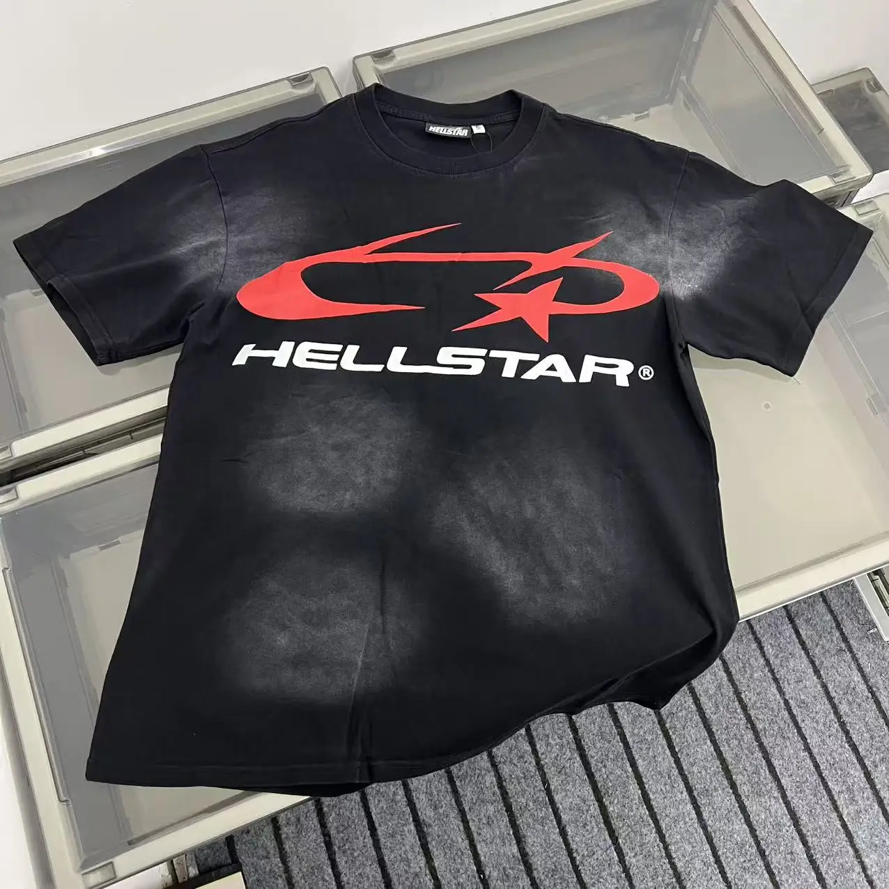 

Loose Fit Pure Cotton T-irt ort Sve High Street Sle ex f Sve Print Waed Casual Retro Star Design Tee