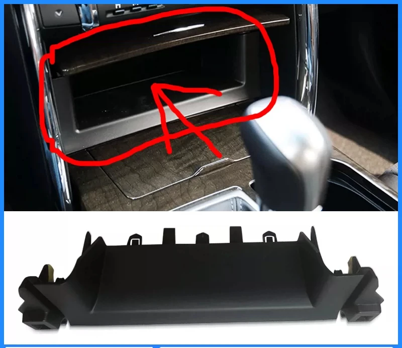 

Armrest Ashtray Black Base for Toyota Reiz 2010–2017 Dashboard Center Console Storage Compartment Lower Trim Panel