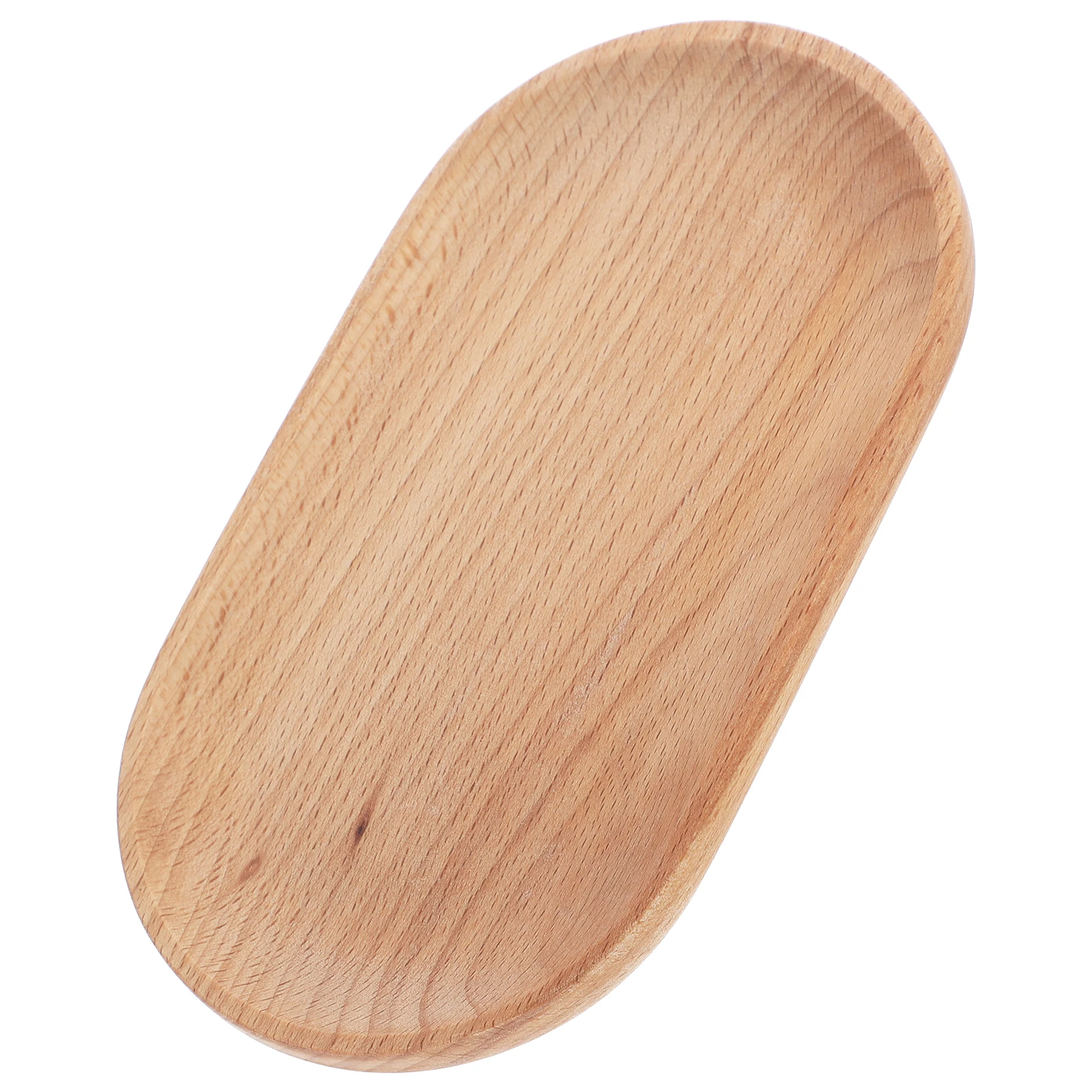 

Solid Wood Small Plates Japanese Style Oval Shape Wooden Tray Snack Charcuterie Food Serving Decor Kitchen Counter