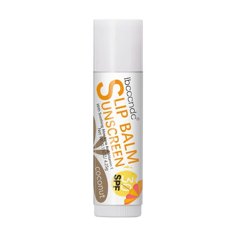 

ibcccndc Sunscreen Lip Balm SPF 30 UVAProtection Lips Moisturizer Watermelon Coconut Banana Flavor Colorless Lipstick Sun Care