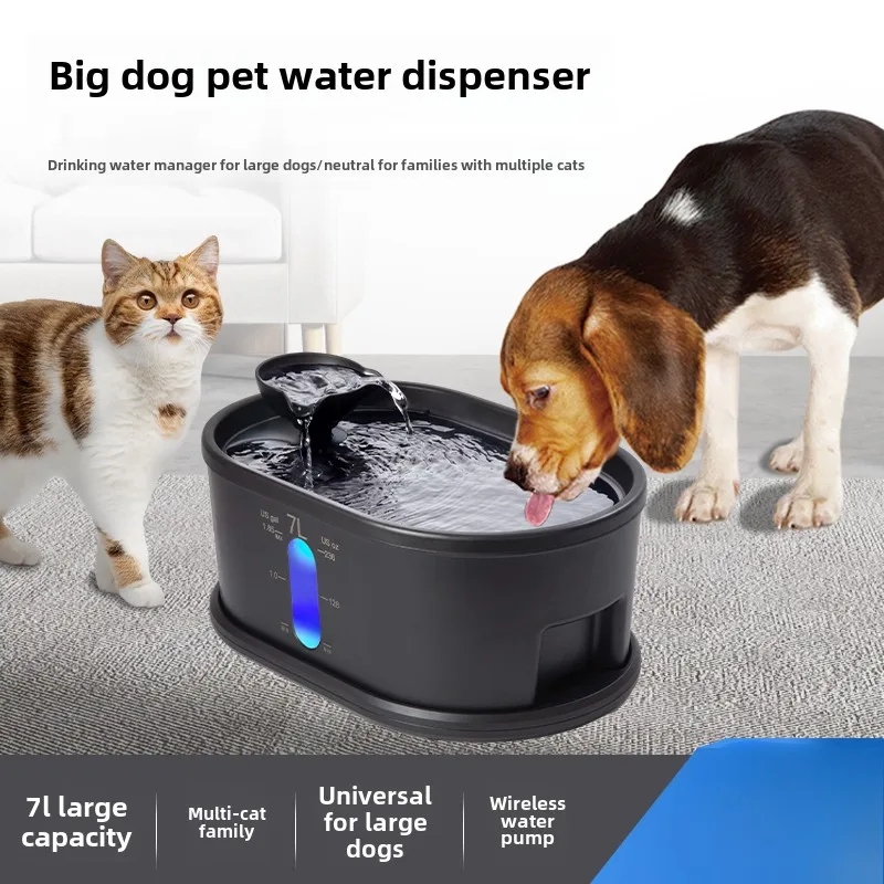 

Automatic Pet Water Fountain with Flowing Water, Large Capacity for Cats and Big Dogs, Filtering Drinking Water Dispenser