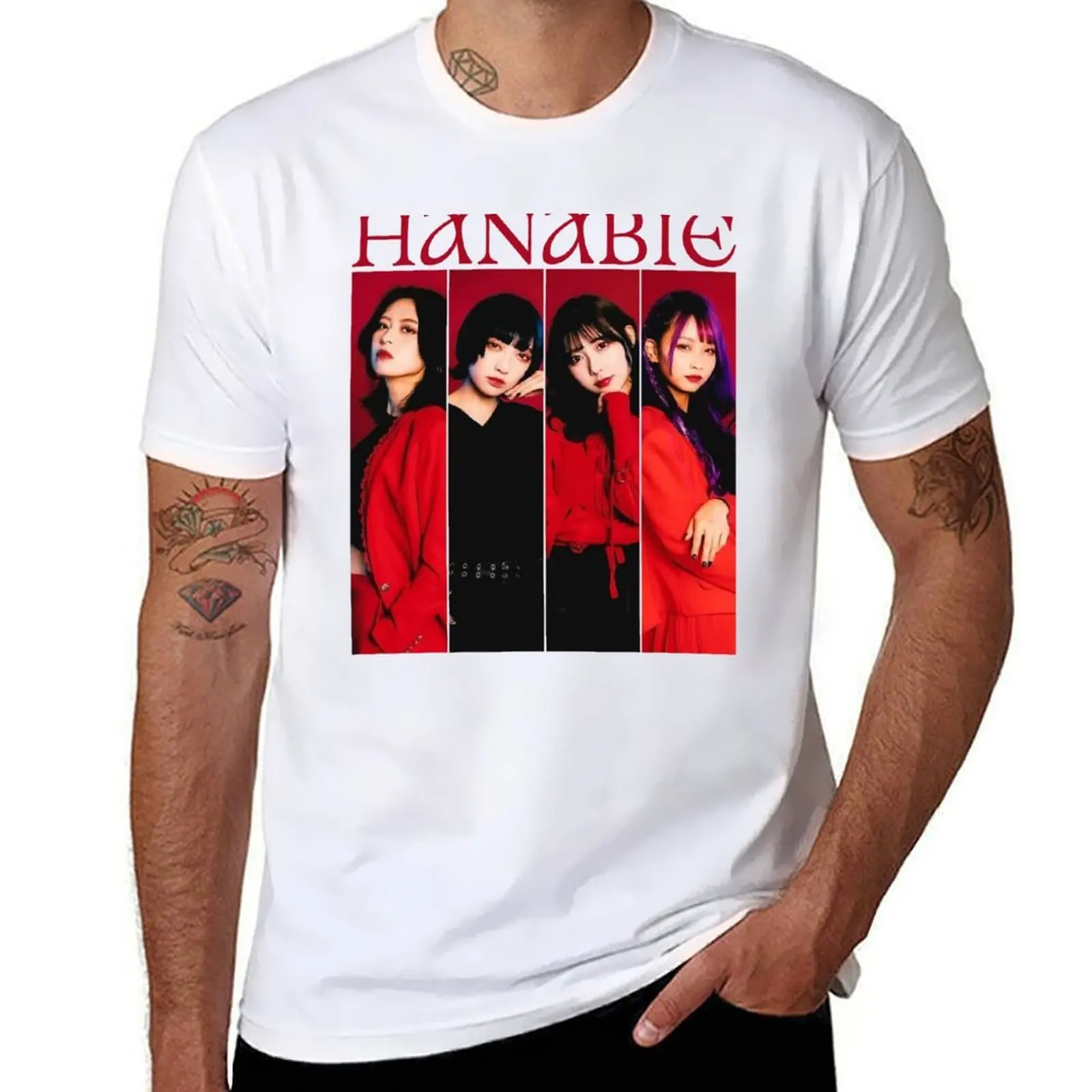 

HANABIE BAND T-Shirt funny t shirts dark humor funny t shirts cotton T-Shirt