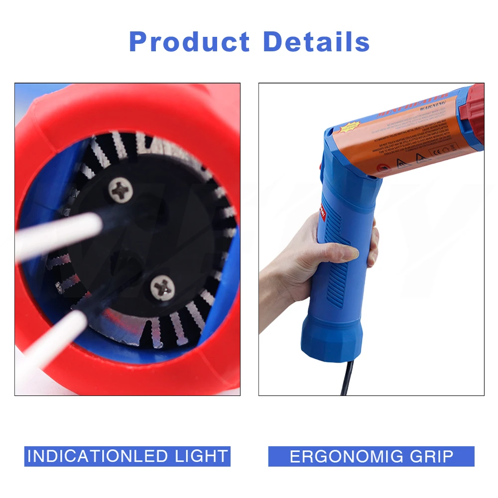 Neuer 1100W Drehbarer Magnetinduktionsheizer, Tragbares Autoreparaturwerkzeug, Schrauben- und Mutternheizer mit 8 Spulen, 220V optional – Detail 3