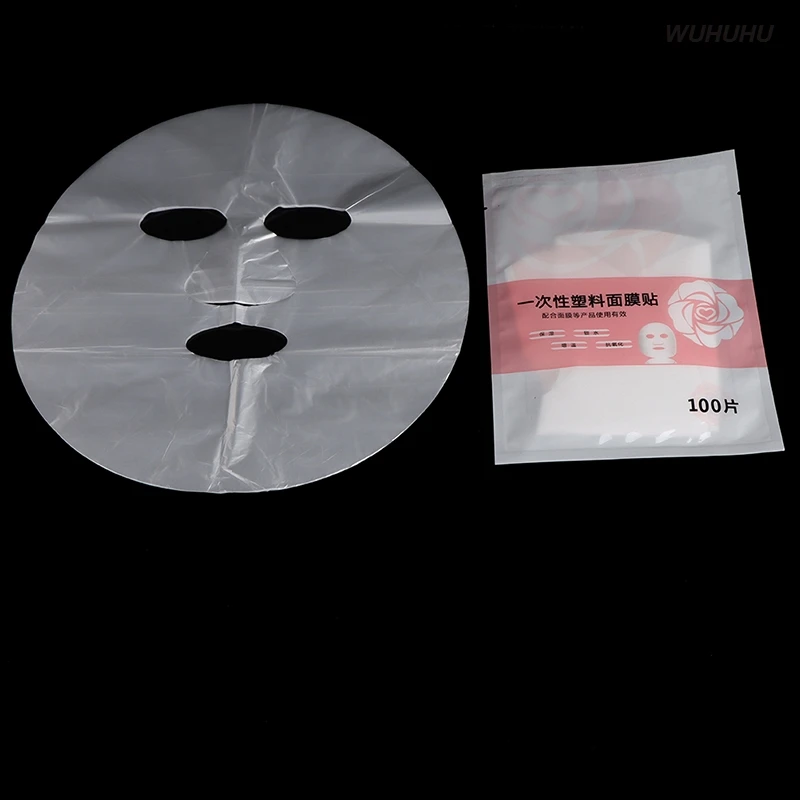 200 Pcs Full Face Cleaner Mask Plastic Film Paper Disposable Face Beauty Tool
