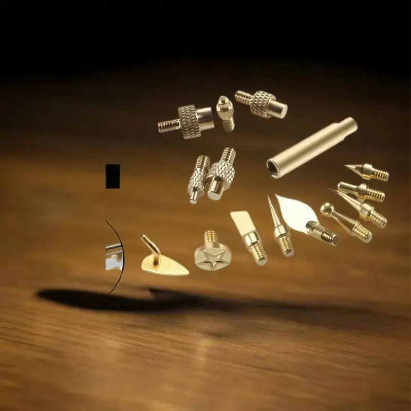 For Plastic 3D Printer Soldering Iron 7/9/10Pcs Heat Insert Nut Iron Tip M2 M3 M4 M5 M6 M8 Brass Thread Embedded Kit Tool