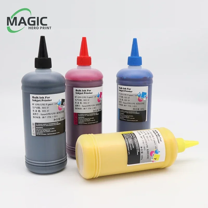 500ml Pigment Ink For Epson WF-C5210 WF-C5710 WF-C5290 WF-C5790 PX-S884 Printer For T9441 T9451 T9481 T9491 T902XL Cartridge