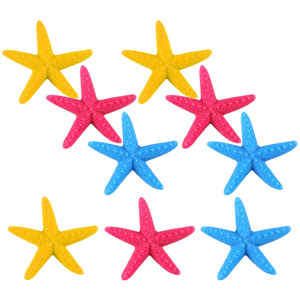 

9 Pcs Decorations Fish Tank Ornament Aquarium Large Ornaments for Tanks Sea Star Décor