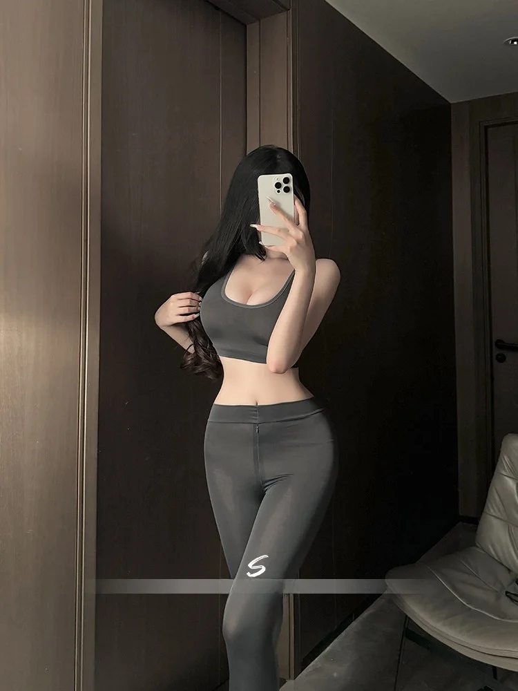 

Yoga Pants Women's Summer Thin High Waist Abdomen Lifting Butt New Sle Bla Base Layer arkskin Pants Long Trousers