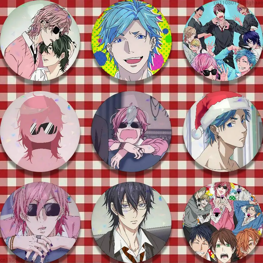 

Cute M-Manga Yarichin Club 25mm 75mm 44mm 58mm 32m Coin Badges Personalized Handmade Round Brooches Pins Accessory