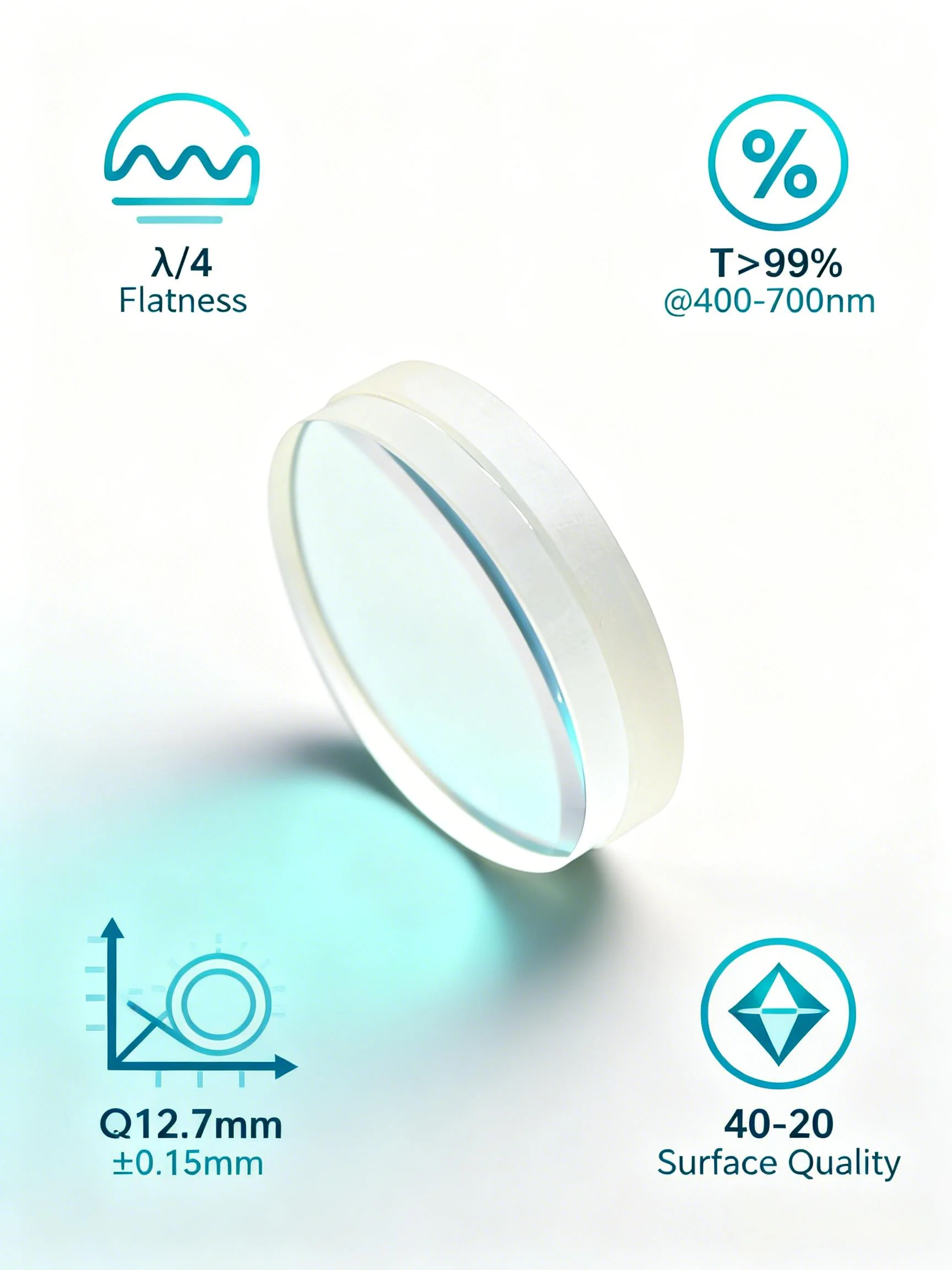 

Профессиональная двухслойная ахроматическая линза диаметром 12,7 мм и несколькими фокусными расстояниями, подходит для машинного зрения.