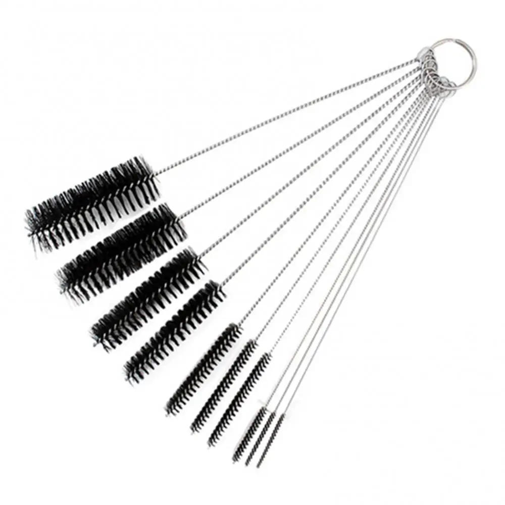 10 Pieces Home Accessories Multifunctional Useful Tool Nylon Stainless Steel Brushes