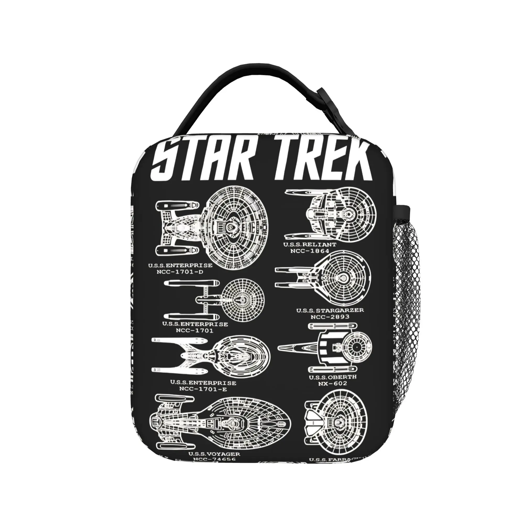 Stars Treks Lunch Bag Fashion Outdoor Picnic Lunch Box Print Portable Zipper Tote Food Bags