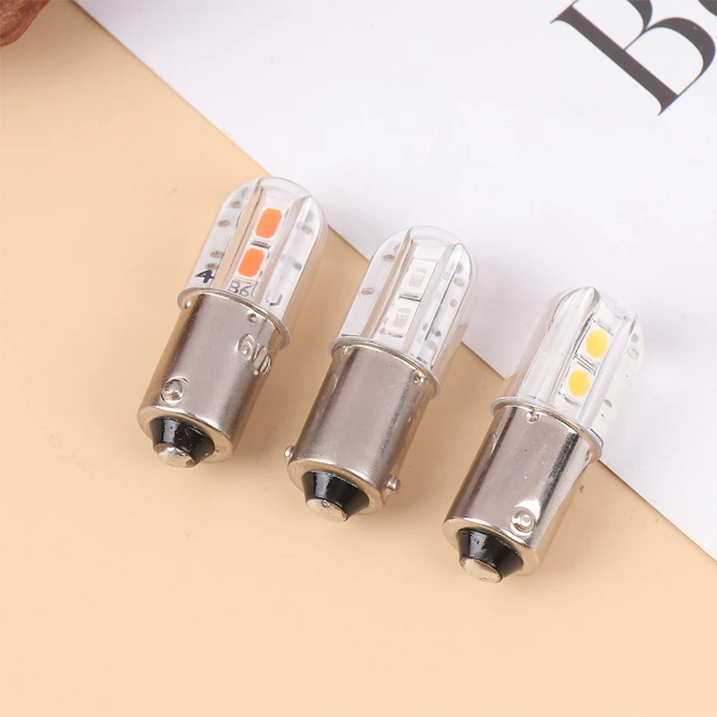 BA9S Led Bulb 6V Upgrade Bulbs 4LED Lamp Replacement For Flashlight Headlight Motor Bicycle Lighting Instrument LED Bulb