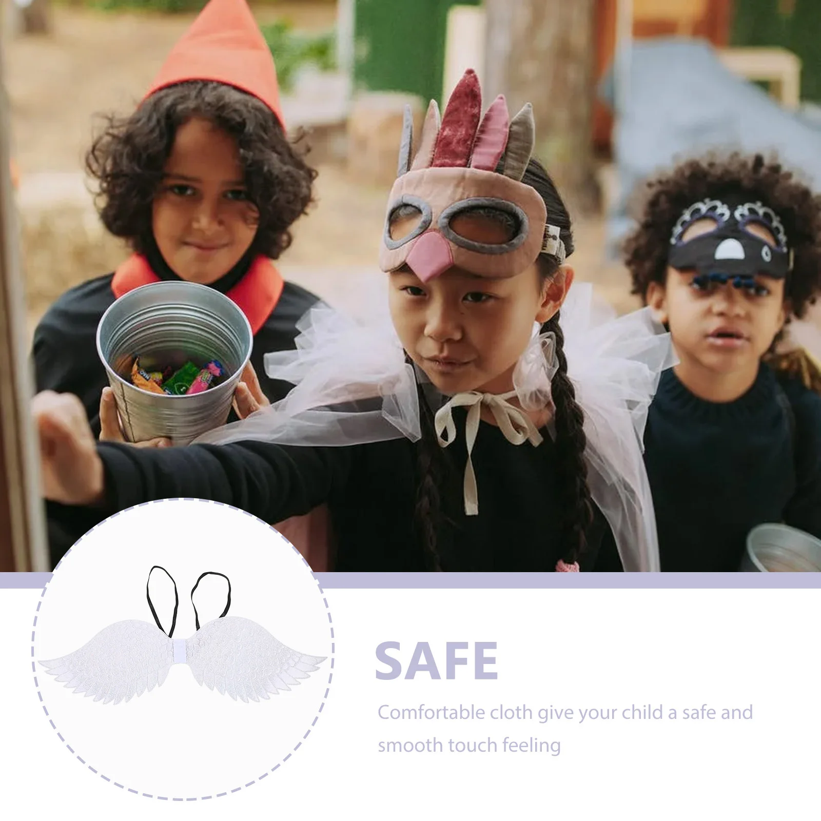 Decor Children Halloween Party Supplies Masquerades Fairy Wing Cosplay Prop Circus Theme Decorations