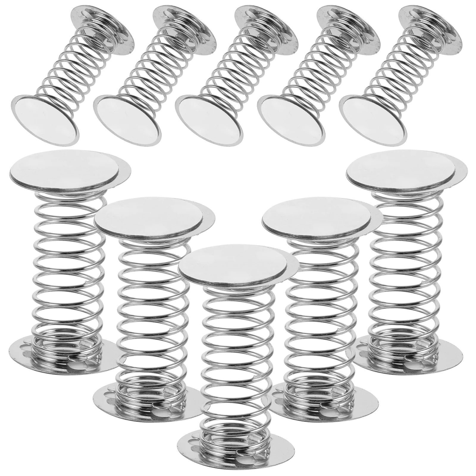 10 Pcs Jumping Popper Toys Spring Base Ornaments DIY Crafts Accessories Metal Dashboard