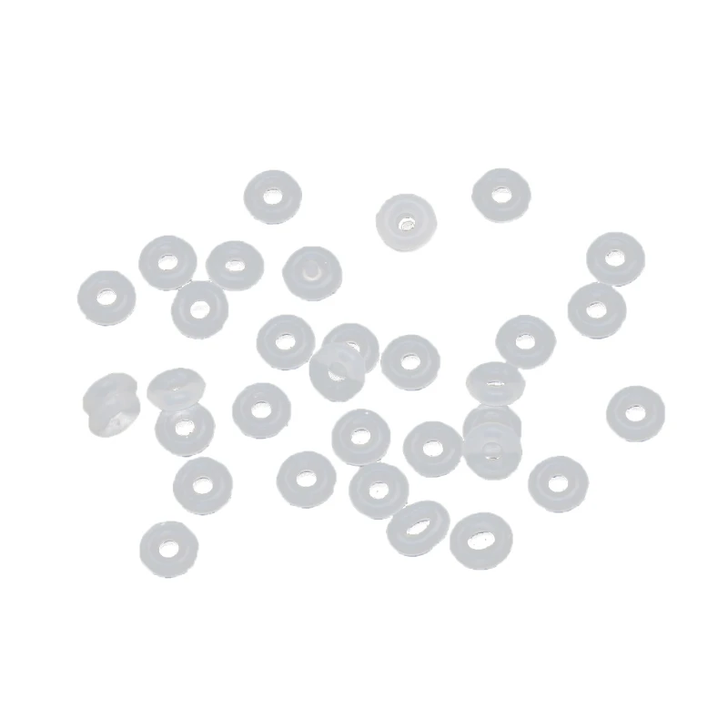 Rubber Stopper Rings Silicone Beads Fit European Charm Bracelet Beads for Jewelry Making Needlework Clip Lock Spacer