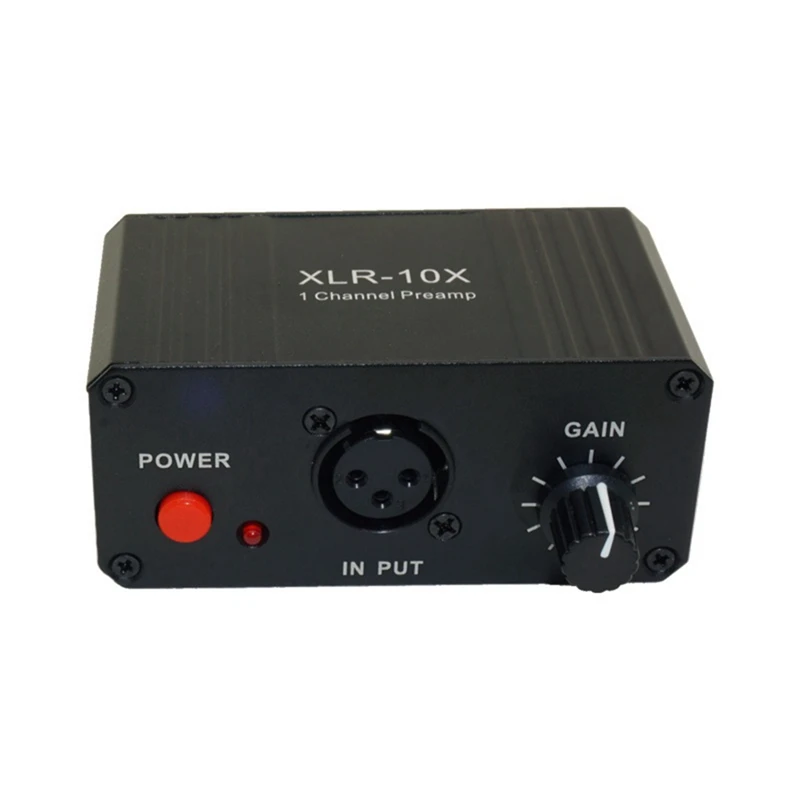 XLR-10X 1 Channel XLR Interface Balanced Audio Amplifier NE5532 Dynamic Mic Microphone Preamplifier