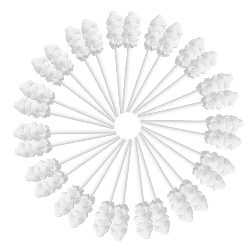 30Pcs Baby Oral Cleaner Newborn Tongue Cleaner Gauze Brush for Infant Gum Massage Oral Care Safety Soft Training