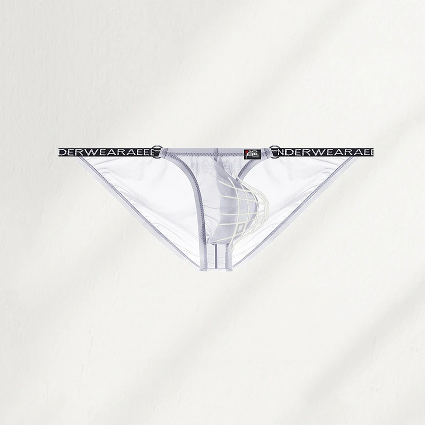 

Men's Sexy Low-Rise Briefs U-Shaped Ice-Silk Transparent Ultra-Thin Breathable Japanese-Style Underwear