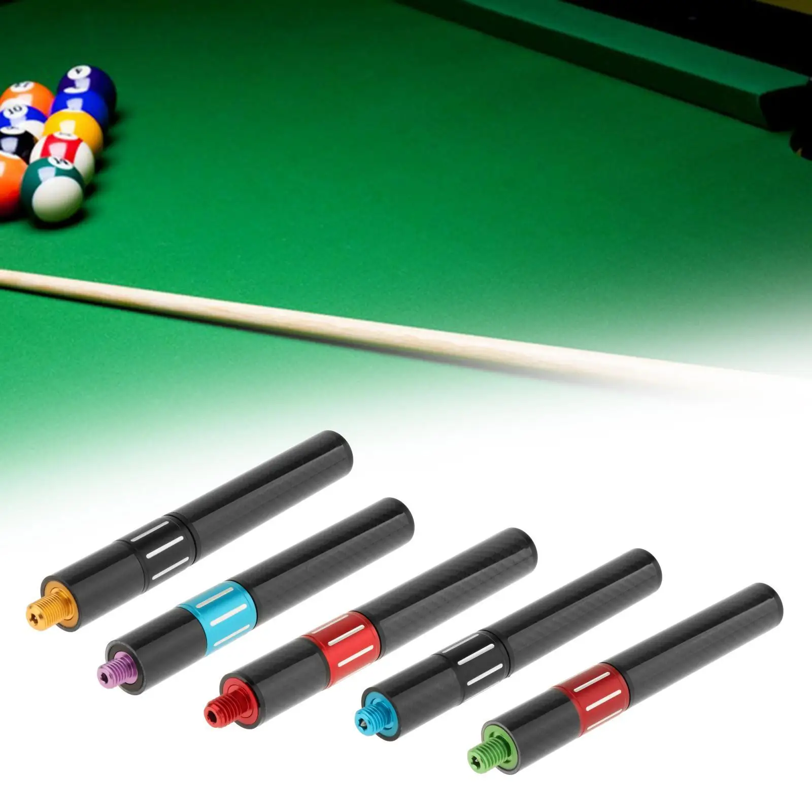 

Pool Cue Extension Attachment End Lengthener Retractable for Billiard Lovers