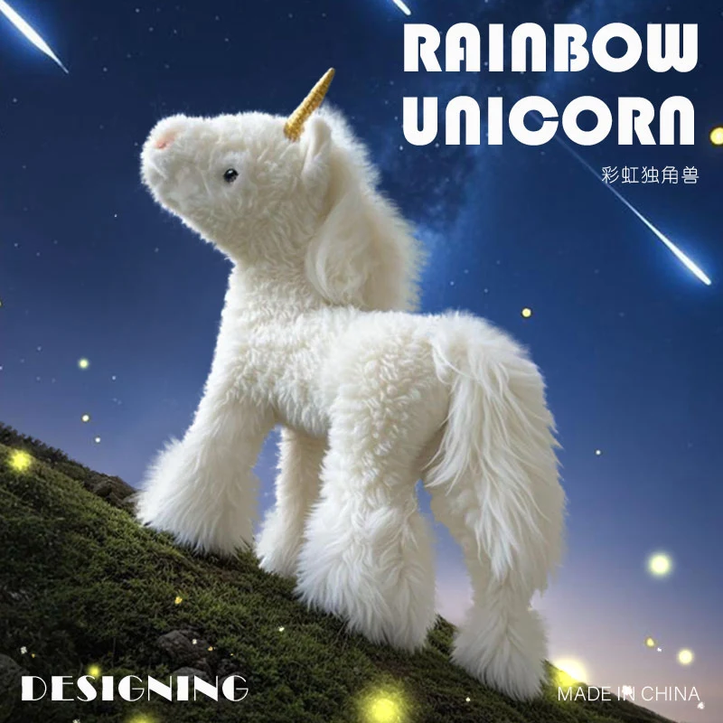 Kawaii licorne en peluche pendentif en peluche porte-clés mignon fille sac accessoires peluche poupée voiture porte-clés pendentif pour enfants cadeau de noël