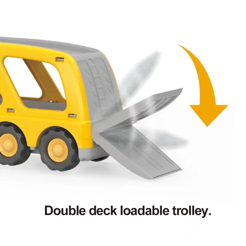 Mini carro de brinquedo acústico-óptico pull-back série colorido bonito motorista de engenharia armazenamento de brinquedos carro de transporte favorito das crianças